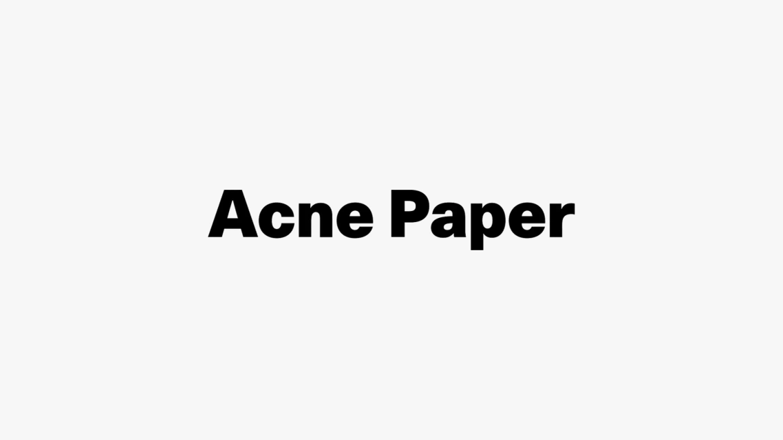 Acne Paper