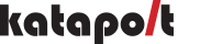Katapolt company logo displayed on a black background with the 't' in Katapolt in red.