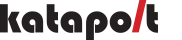 Katapolt company logo displayed on a black background with the 't' in Katapolt in red.