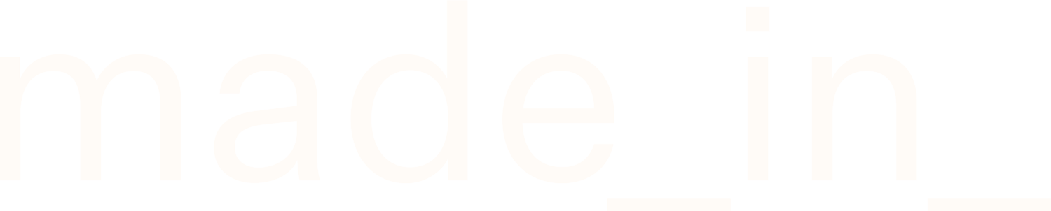 Graphic design featuring the words 'made in' in a bold, sans-serif typeface against a solid black background, design-focused.