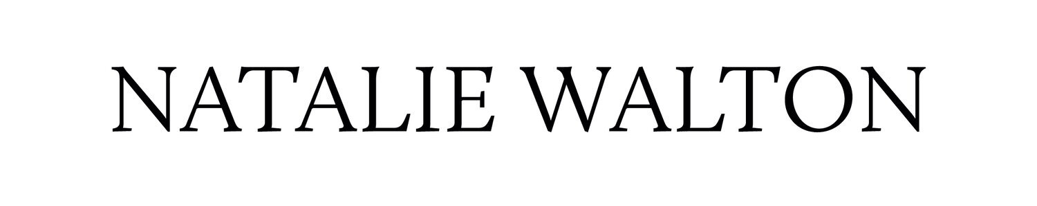 Text art featuring the name 'Natalie Walton' in a simple, elegant serif typeface against a plain white background.
