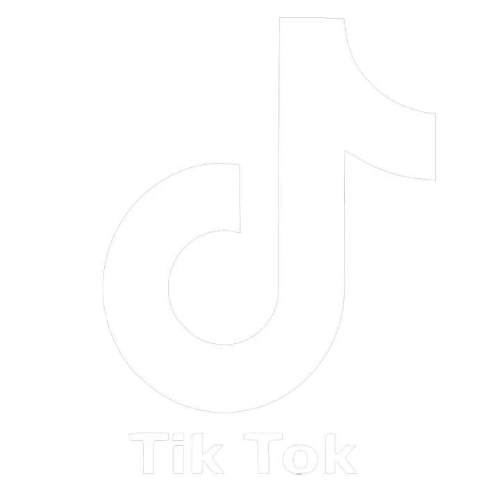 White TikTok logo icon and wordmark centered against a solid black background.