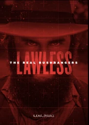 Close-up portrait of a bearded man wearing a fedora hat under a heavy red monochrome color grade with overlaid grid and targeting graphics.