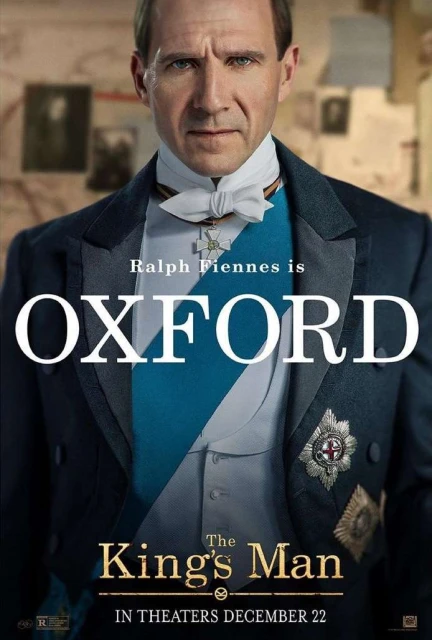 Movie poster of Ralph Fiennes in a suit for 'The King's Man'. The film is set to release in theaters on December 22.