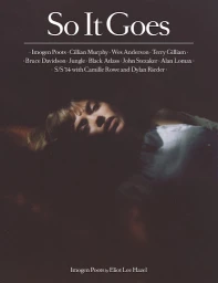 Magazine cover with text So It Goes featuring a portrait of a woman reclining in dim lighting