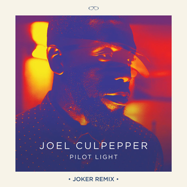 Album cover featuring Joel Culpepper's 'Pilot Light Joker Remix,' showcasing a close-up portrait of the artist with vibrant color grading.