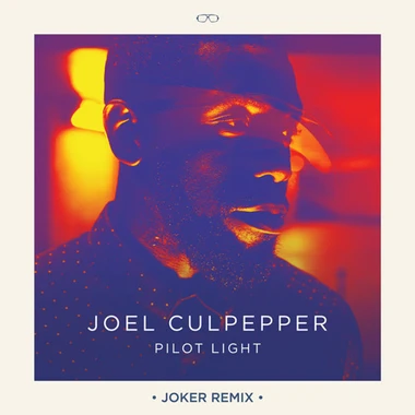 Album cover featuring Joel Culpepper's 'Pilot Light Joker Remix,' showcasing a close-up portrait of the artist with vibrant color grading.