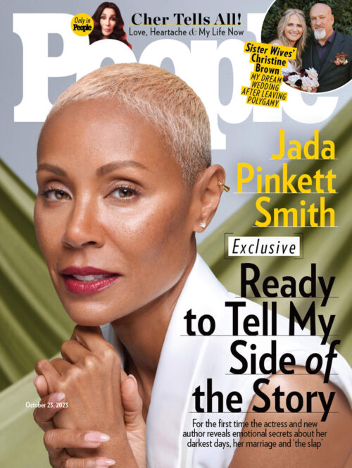 People Magazine cover featuring Jada Pinkett Smith, Cher, and Christine Brown; focused portrait of Jada Pinkett Smith.