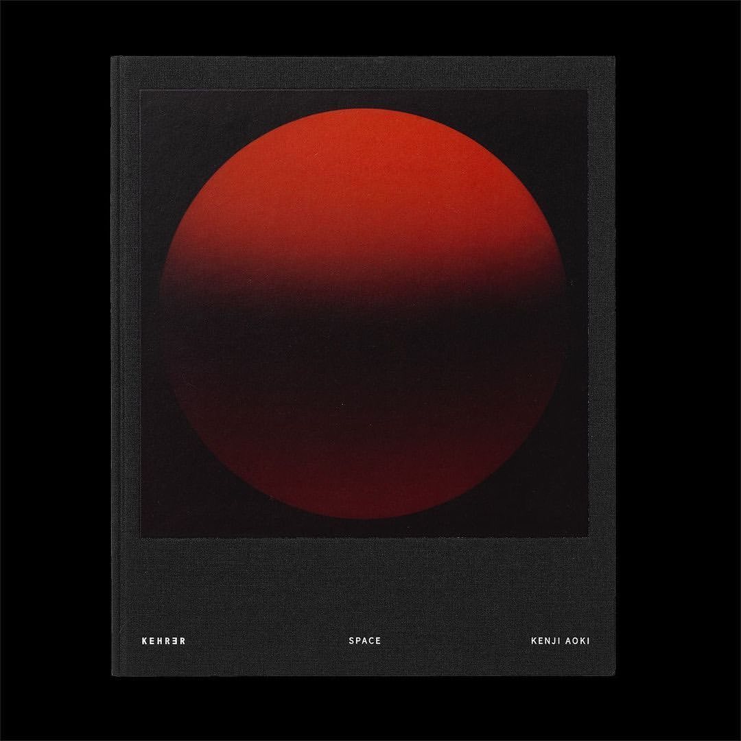 Book cover featuring a gradient red orb on a black background, with the title 'SPACE' and the authors KEHRER and KENJI AOKI.
