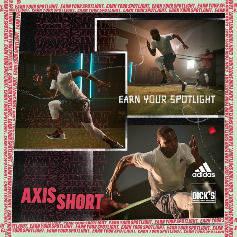 Collage style sports advertising image featuring male athletes training with resistance bands, photographed by Kenneth Cappello
