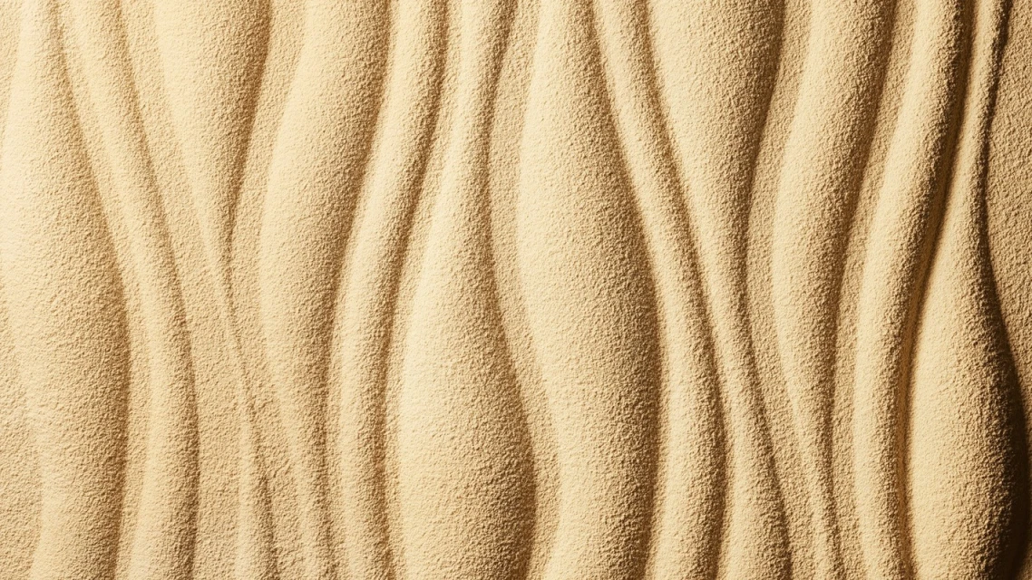 Abstract tan waves pattern texture. Full-frame sand-like wavy textured surface. Minimalist background in neutral beige tones.
