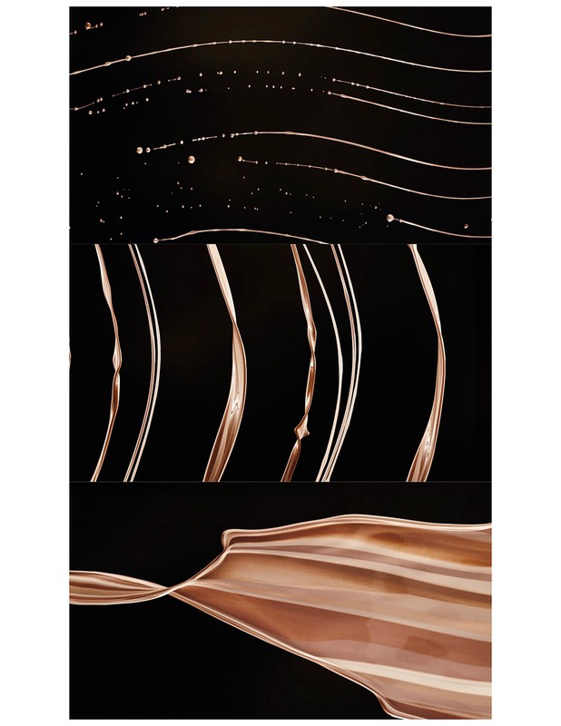 Abstract waves of light and shadow on a dark background create a dynamic fluid design with a sense of motion and elegance.