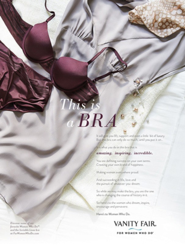 Burgundy bra and silk shirt on a white surface. Vanity Fair campaign featuring lingerie and clothing.