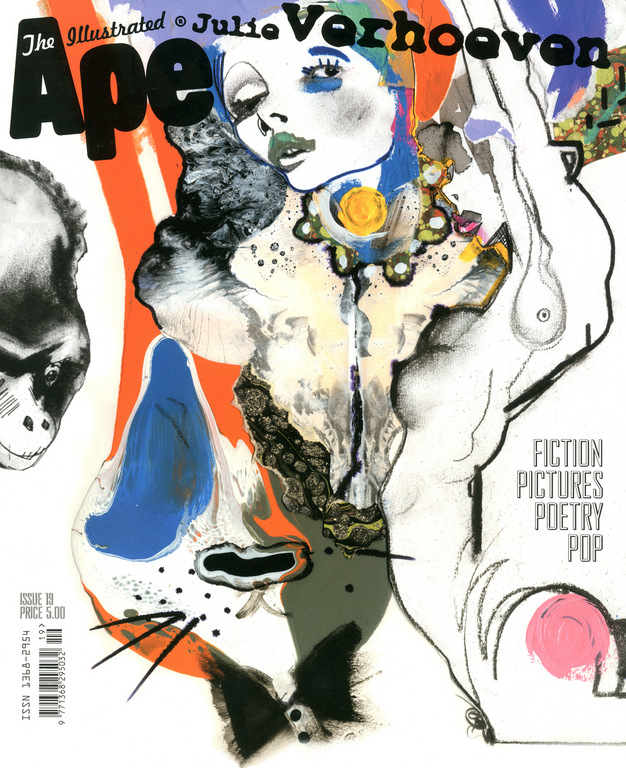 Illustrated magazine cover by Julie Verhoeven featuring colorful abstract figures and text: The Illustrated, Julie Verhoeven, Ape.