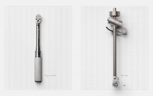 Two torque wrenches against a white background with grid lines, showcasing engineering tools for Visie platform keyword analysis.