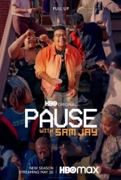 Group of young Black friends laughing and dancing together on a front stoop in a vibrant promotional portrait.