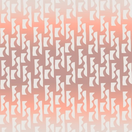 Abstract pattern featuring beige and white geometric shapes on a gradient background transitioning from peach to tan.