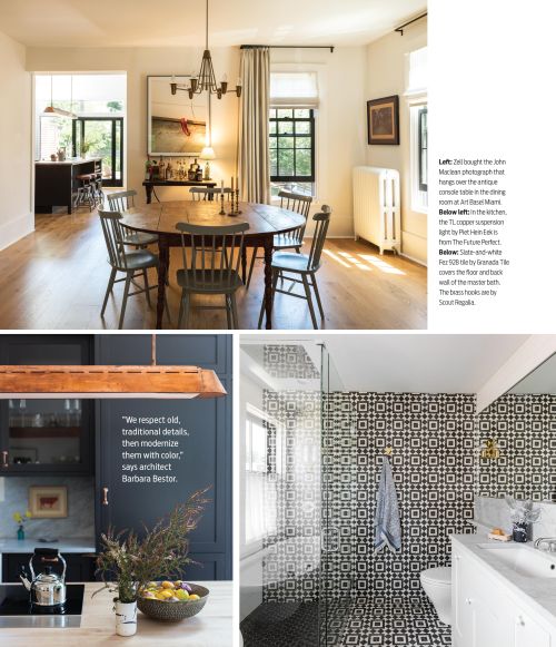 Interior design showcases dining area with wooden table, chairs, and chandelier; kitchen area with dark cabinetry and modern bathroom.