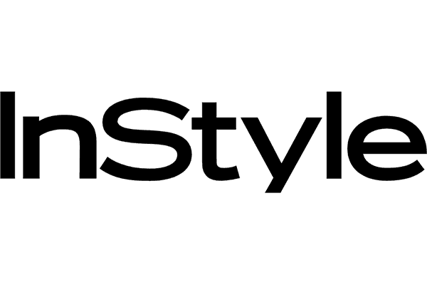 InStyle magazine logo in black and white, showcasing a bold and modern design for fashion and lifestyle content.