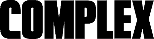 Black and white image of the word COMPLEX. Bold sans-serif font, high contrast, modern design.