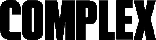 Black and white image of the word COMPLEX. Bold sans-serif font, high contrast, modern design.