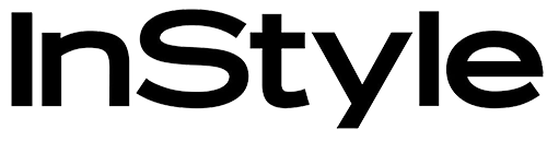 InStyle magazine logo in white on a black background with the words 'InStyle' in a sans-serif font.