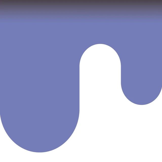 Abstract graphic illustration with a large blue wave pattern against a white background, creating a modern and fluid design element.