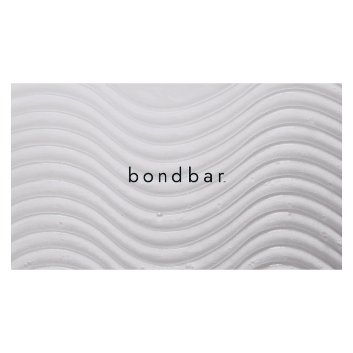 Textured white background featuring the minimalist 'bondbar' logo in the center, creating a clean and modern visual design.