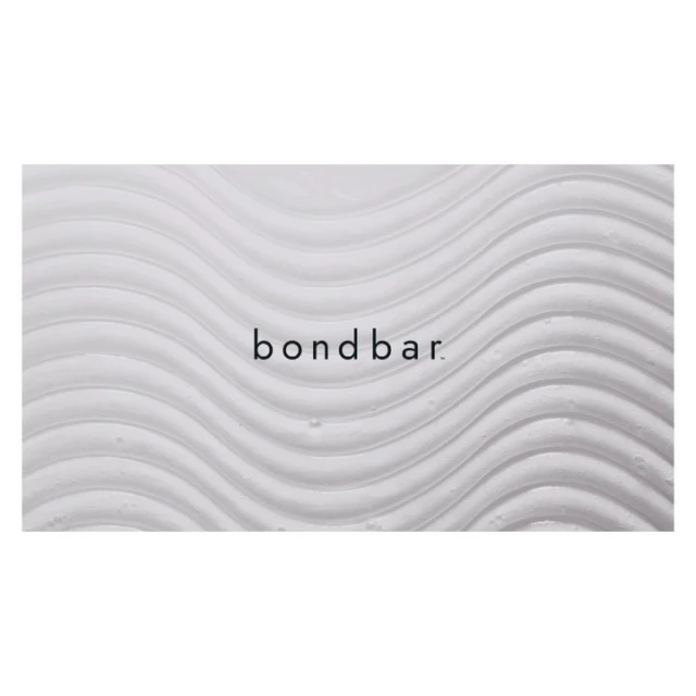 Textured white background featuring the minimalist 'bondbar' logo in the center, creating a clean and modern visual design.