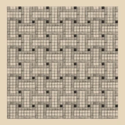 Monochrome geometric pencil illustration with repetitive interlocking grid patterns by Clovis Retif