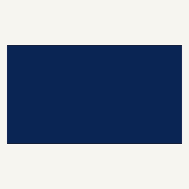 Solid navy blue color block on an off-white background, creating a simple, modern graphic design. No visible subjects or objects.