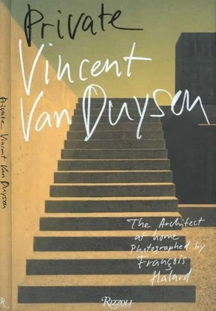 Book cover featuring a graphic image of steps leading up to a building, with the title "Private Vincent Van Duysen" in white text.