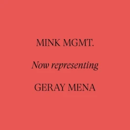 Typographic announcement graphic featuring dark serif text on a solid coral red background.