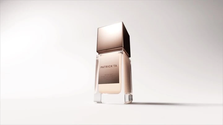 Patrick Ta Major Dimension II Rose Eyeshadow Palette, showcasing elegant design and neutral color scheme on a clean white backdrop.
