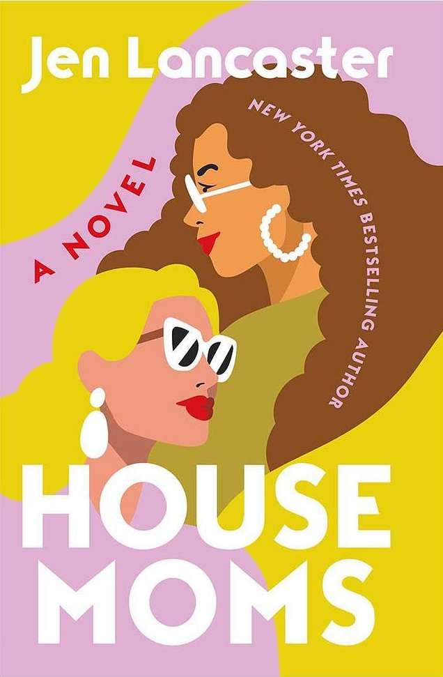 Illustration of two women on a book cover. One woman has blonde hair and sunglasses. The other woman has brown hair and glasses.