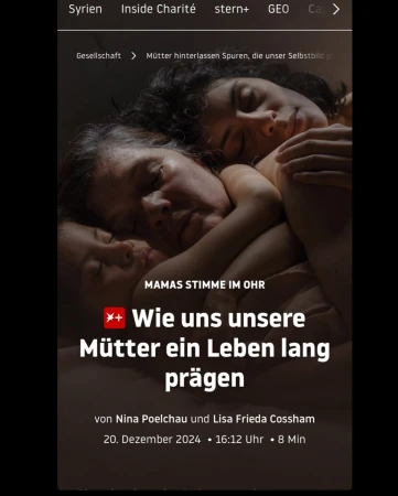 A heartwarming scene of a mother embracing her two children, all with closed eyes in close proximity, bathed in soft, warm lighting.