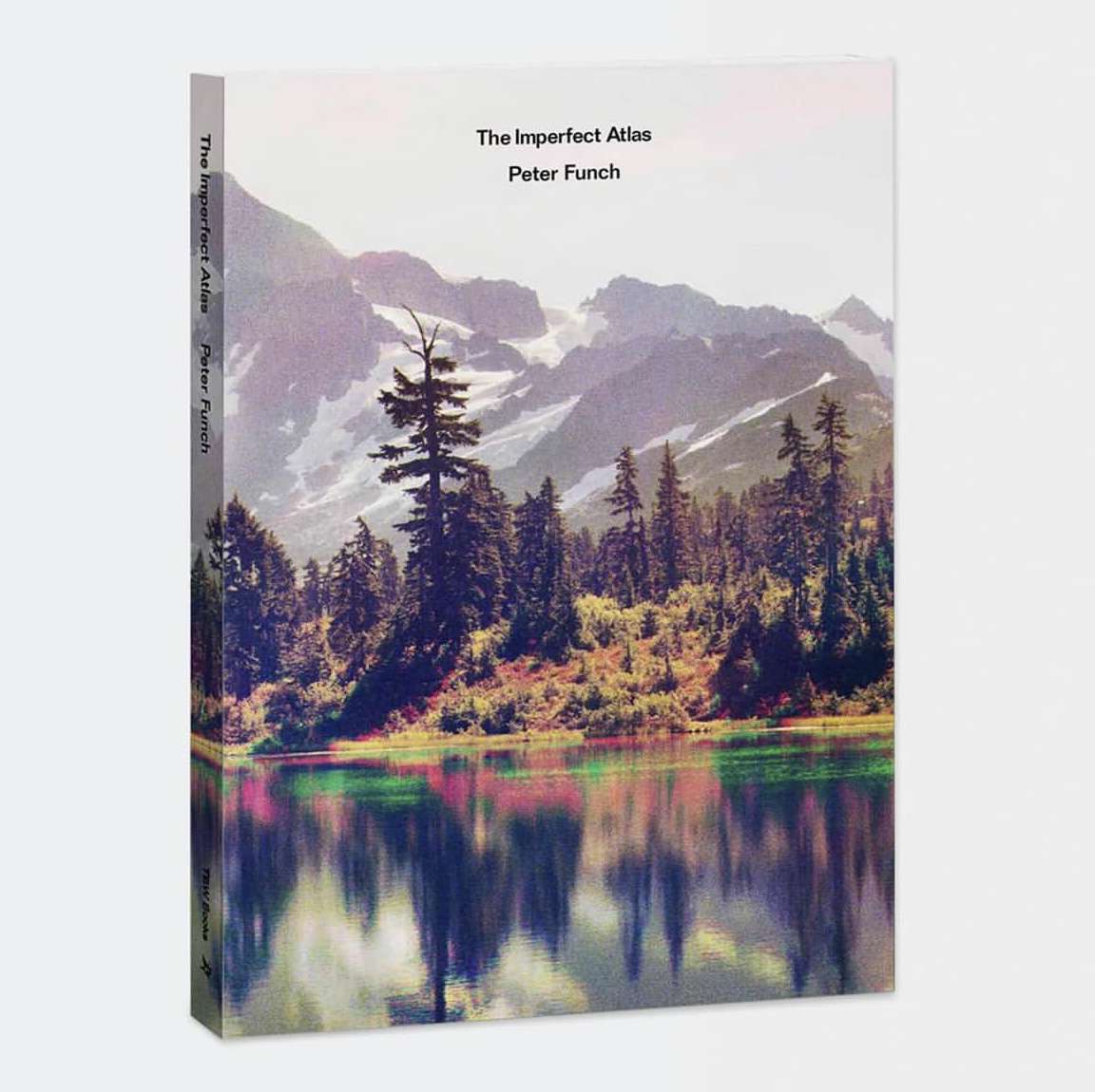 Landscape book cover featuring mountains, forest, and lake reflections in muted, natural tones.