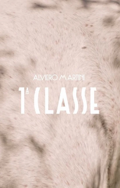 Fashion-brand-related imagery with the brand name, Alviero Martini 1A Classe, superimposed on a textured background resembling animal fur.