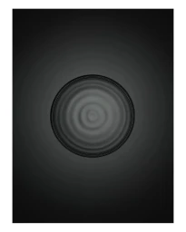Minimalist circular dark grey concentric ripples centered in a vertical composition against a gradient black backdrop.