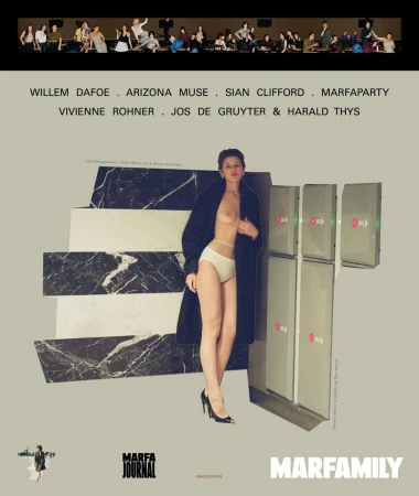 Collage art featuring a woman in lingerie and a coat, juxtaposed with marble and electrical equipment against a neutral background.