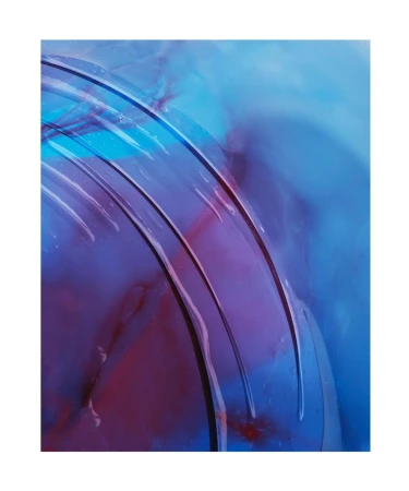 Abstract background with curved lines and blend of blue, purple, and pink creating a smooth, flowing texture and a modern design.