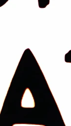 Bold black typographic letterforms on a plain white background by illustrator Will Broome.