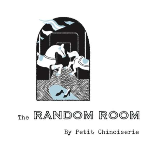 Illustration with two carousel horses facing each other, with women's high heels below, framed by a decorative archway and typography.