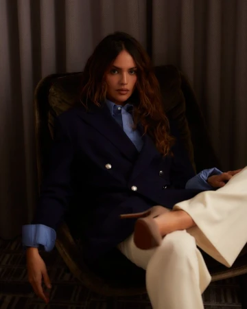 Eiza González Suits Up For Ralph Lauren’s New York Show