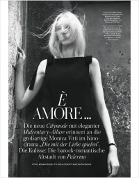 Monochrome fashion editorial featuring a blonde model in a black sleeveless dress leaning against a weathered stone wall