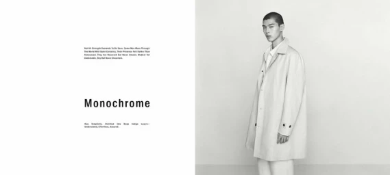 Model wearing a light coat against a plain white background for Massimo Dutti