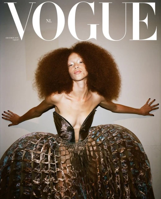 Vogue Netherlands October 2025 Digital Cover for Iris Van Herpen Exhibition