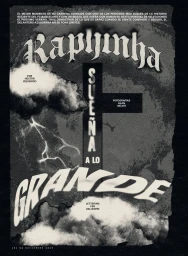 Black and white editorial magazine cover featuring bold typography and a central cross graphic over clouds.