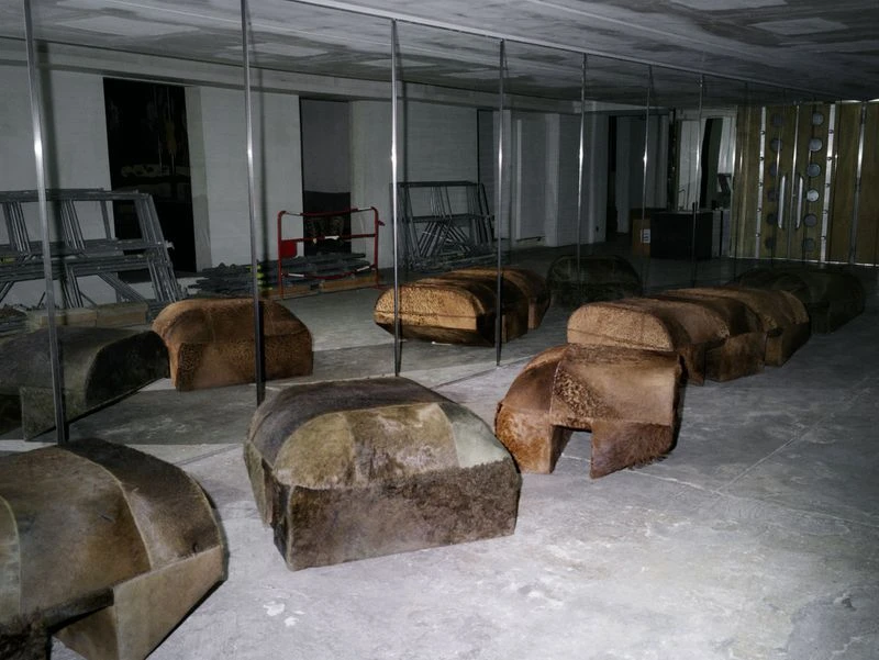 Rick Owens in his home