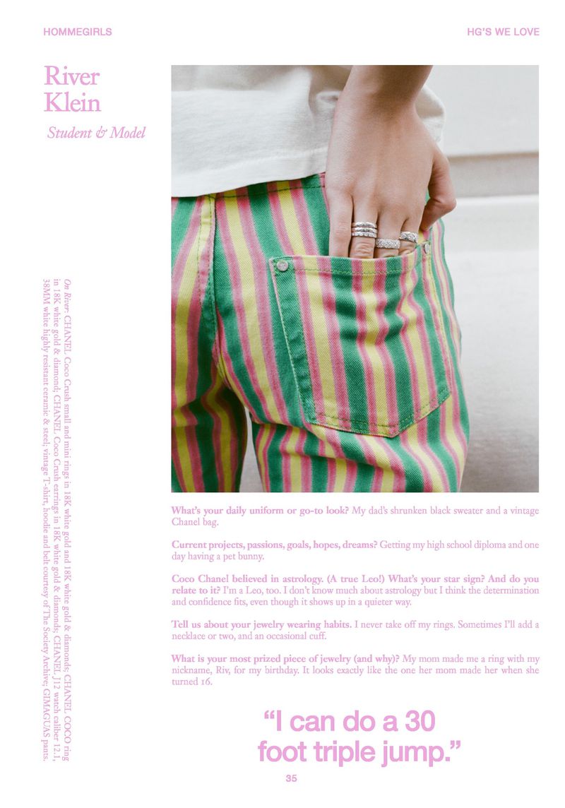 Close-up fashion shot: person with hand in striped pants pocket. Rings on hand, casual style, bright, summery fashion.